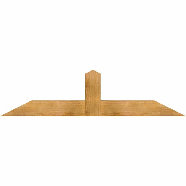 Ekena Millwork Portland Rough Sawn Timber Gable Bracket, Western Red Cedar, 72"W x 18"H x 6"D x 6"F, 6/12 Pitch GBW072X18X0606POR00RWR - main